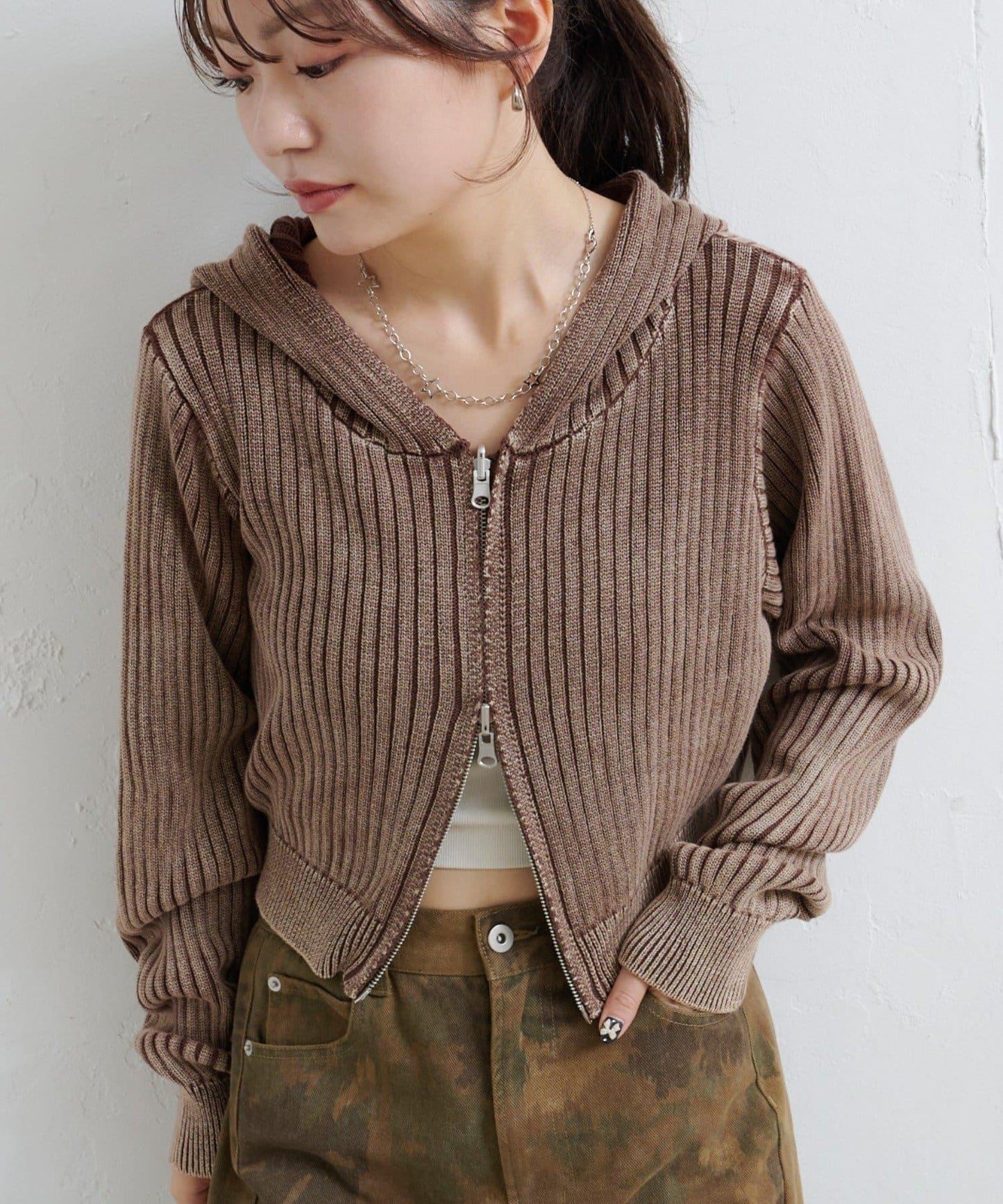 【Kastane】水洗雙面穿連帽衛衣