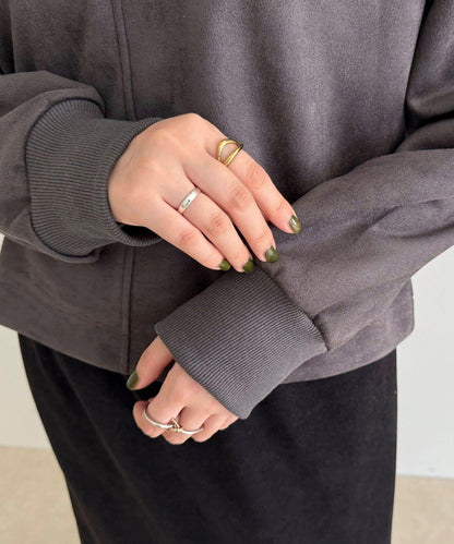 仿麂皮面料套頭衫