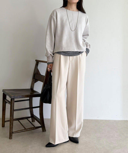 仿麂皮面料套頭衫