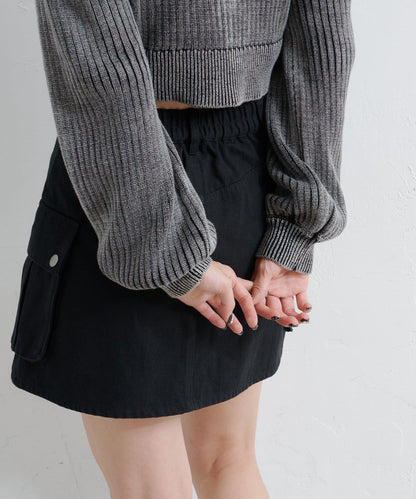 【Kastane】雙面染色露肩背心針織衫