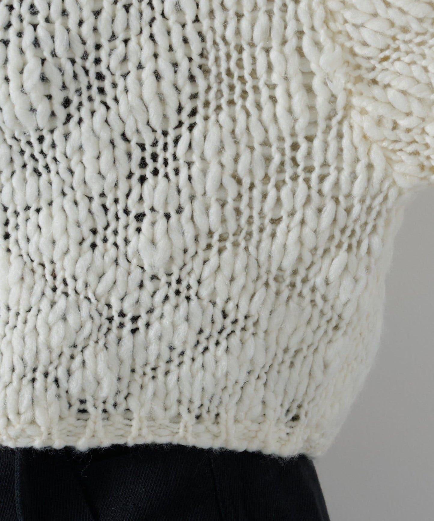 寬鬆粗線針織開衫