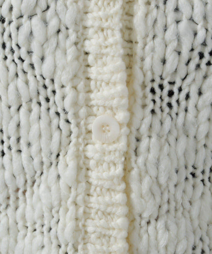 寬鬆粗線針織開衫