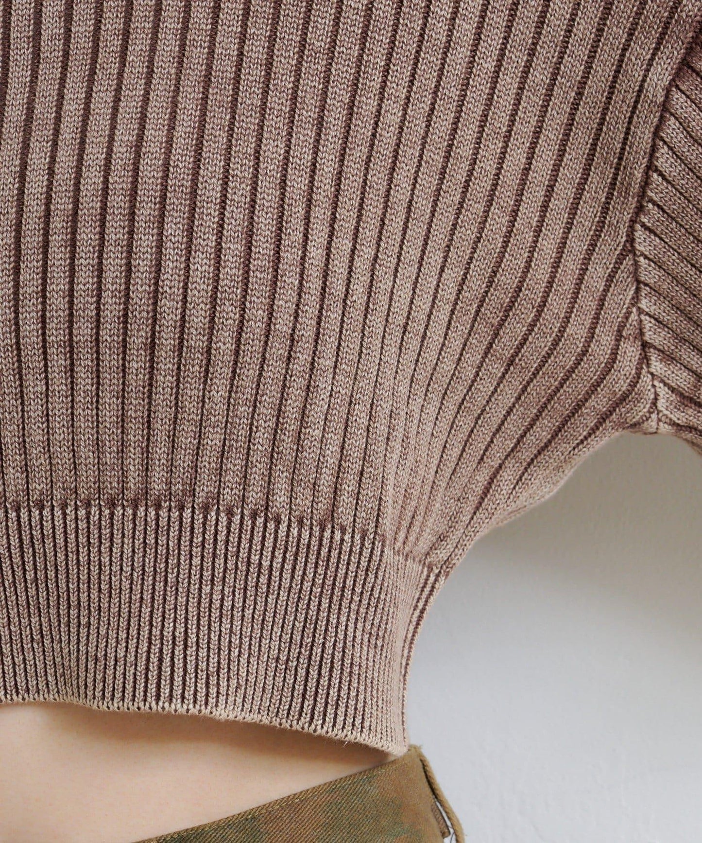 【Kastane】雙面染色露肩背心針織衫