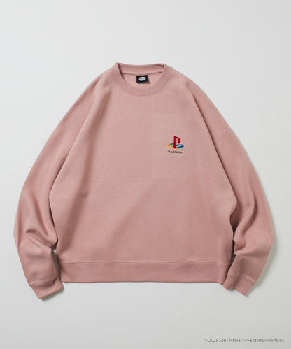 寬鬆版型 背部印花標誌 圓領衛衣 / PlayStation