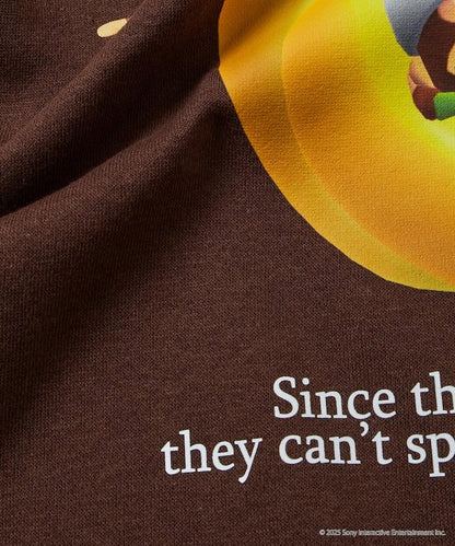 寬鬆版型 背部印花 圓領衛衣 / PlayStation 猴子捉捕