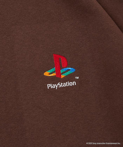 寬鬆版型 背部印花 圓領衛衣 / PlayStation 猴子捉捕