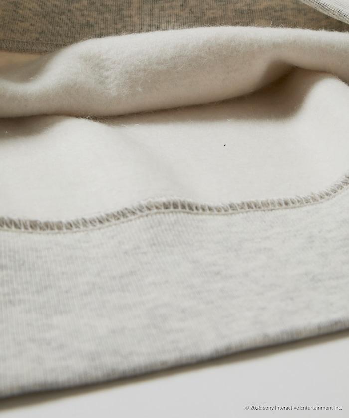 寬鬆版型 背部印花 圓領衛衣 / PlayStation 猴子捉捕