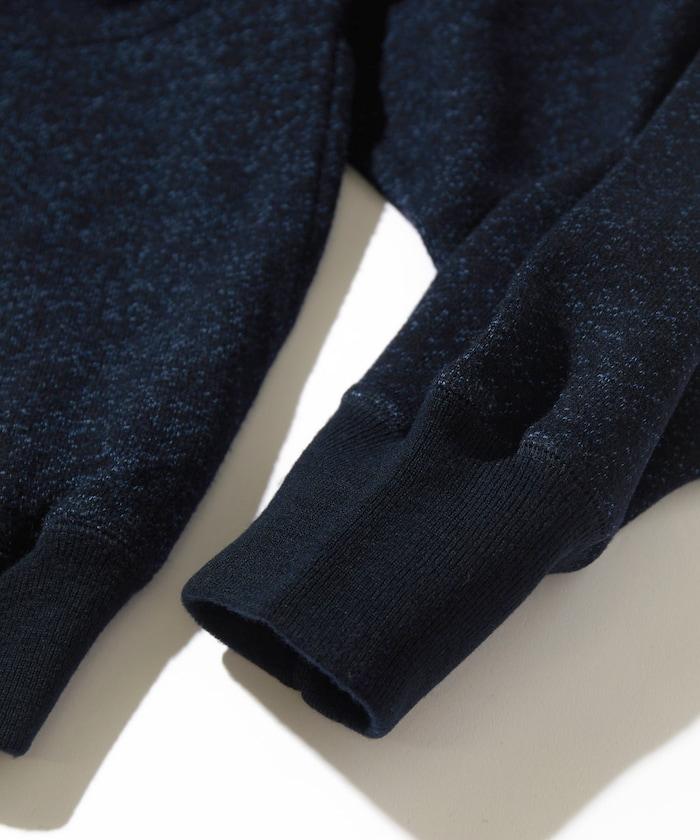 美利奴羊毛棉質毛圈V領衛衣