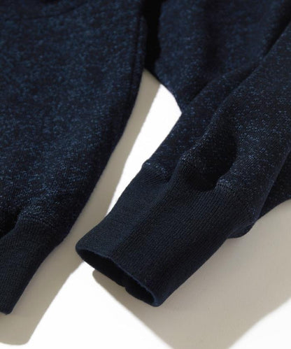 美利奴羊毛棉質毛圈V領衛衣