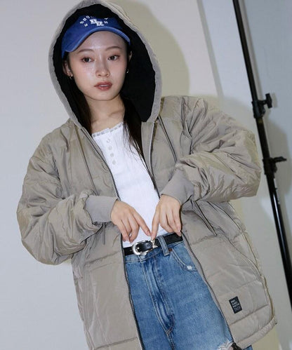 SC前拉鍊羽絨連帽衫