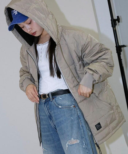 SC前拉鍊羽絨連帽衫