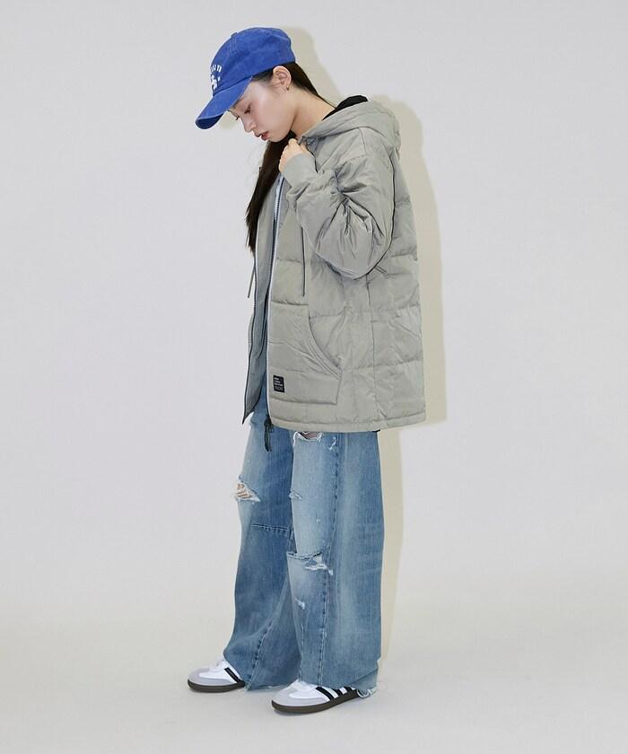SC前拉鍊羽絨連帽衫