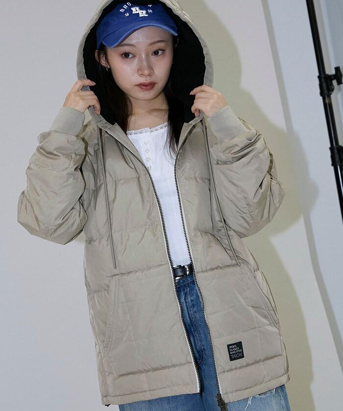 SC前拉鍊羽絨連帽衫