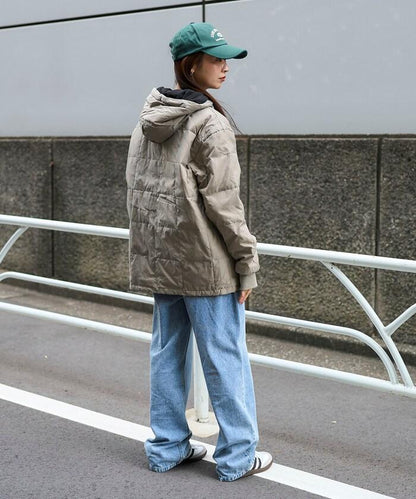 SC前拉鍊羽絨連帽衫