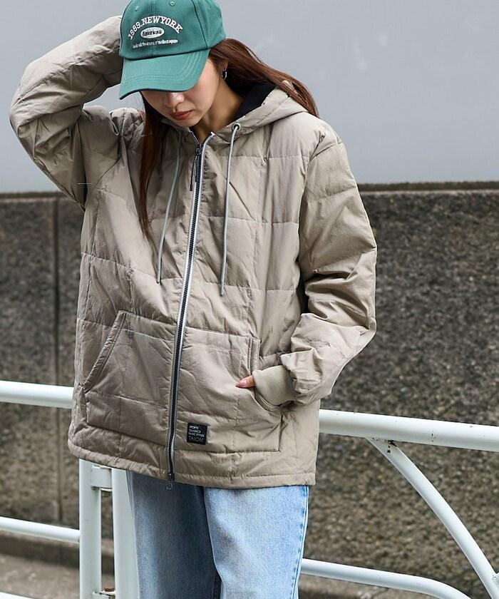 SC前拉鍊羽絨連帽衫