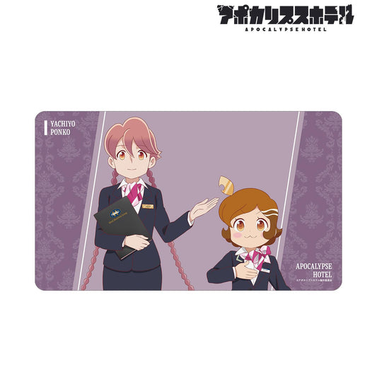 アポカリプスホテル_描き下ろし ヤチヨ&ポン子 ホテルモントレ制服ver. マルチデスクマット 阿波卡利普斯酒店_新繪 八千代&朋子 蒙特利酒店制服版 多功能桌墊