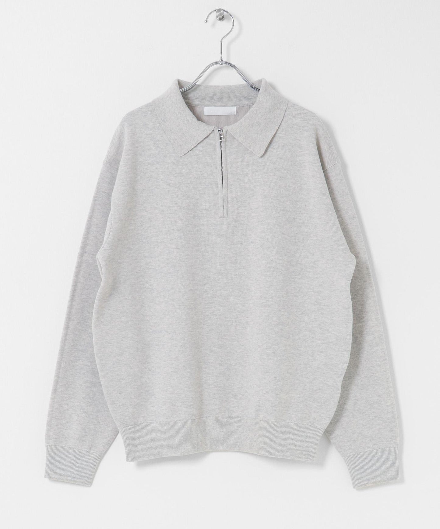 衛衣風半拉鍊針織衫