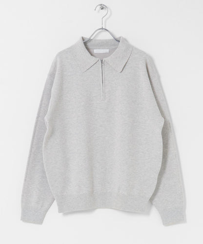 衛衣風半拉鍊針織衫