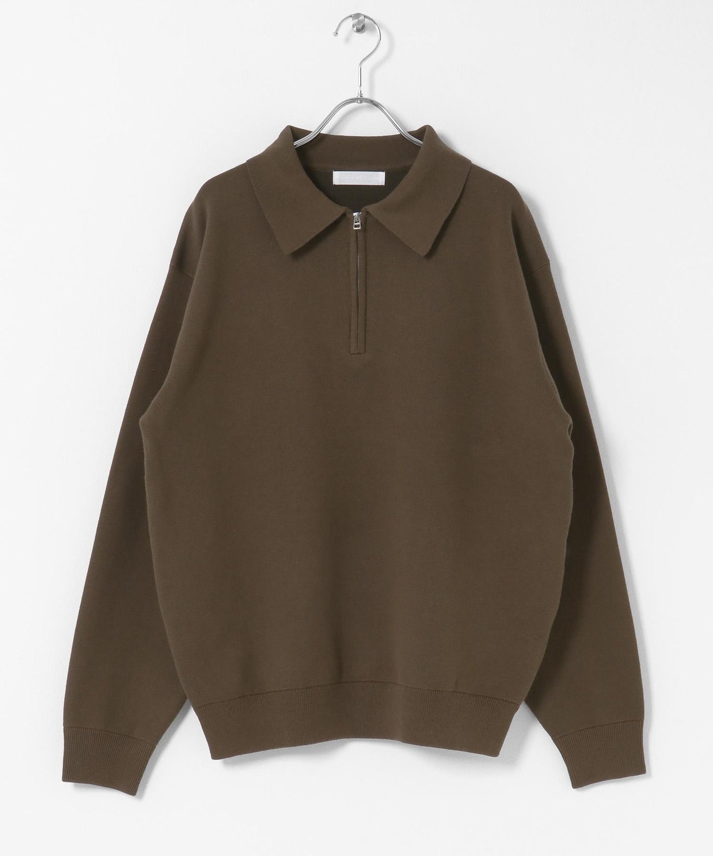 衛衣風半拉鍊針織衫