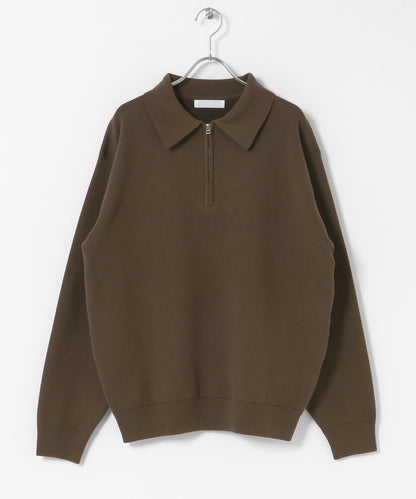 衛衣風半拉鍊針織衫