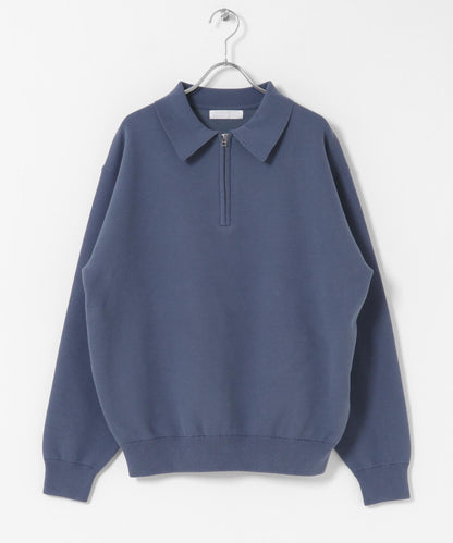 衛衣風半拉鍊針織衫