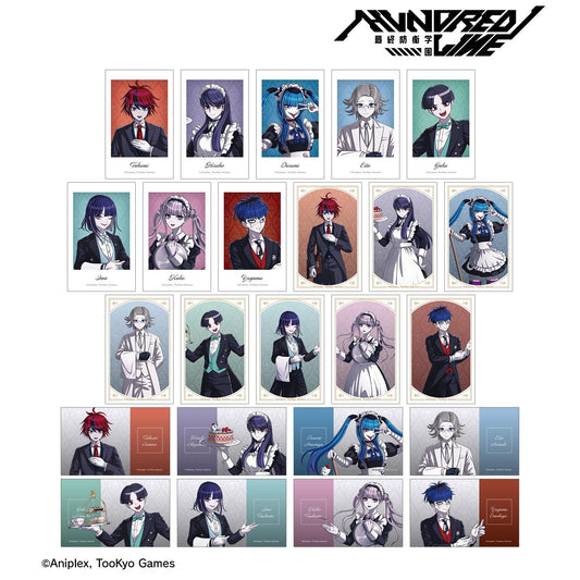 HUNDRED LINE -最終防衛學園- 繪製版 女僕&管家ver. 隨機插畫卡（單品/全套BOX）【全套BOX/24個裝】