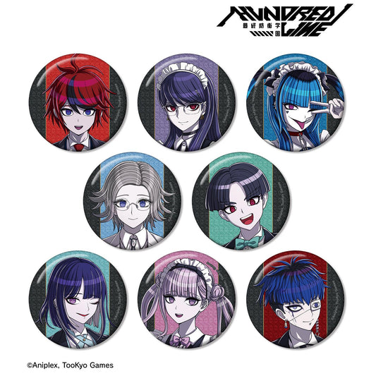 HUNDRED LINE -最終防衛學園- 繪製版 女僕&管家ver. 交易亮片徽章（單品/整盒）【整盒/8個裝】