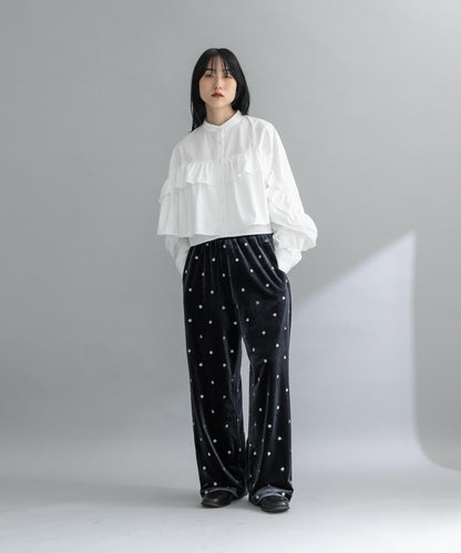 荷葉邊設計襯衫