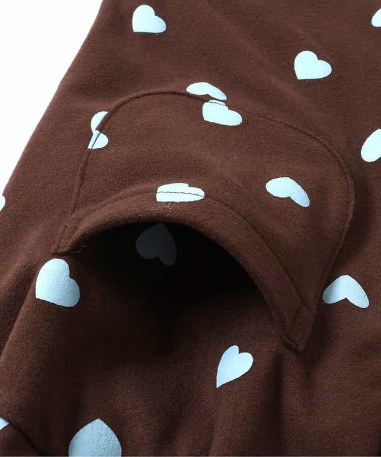 愛心花朵圖案荷葉邊長褲 10分丈