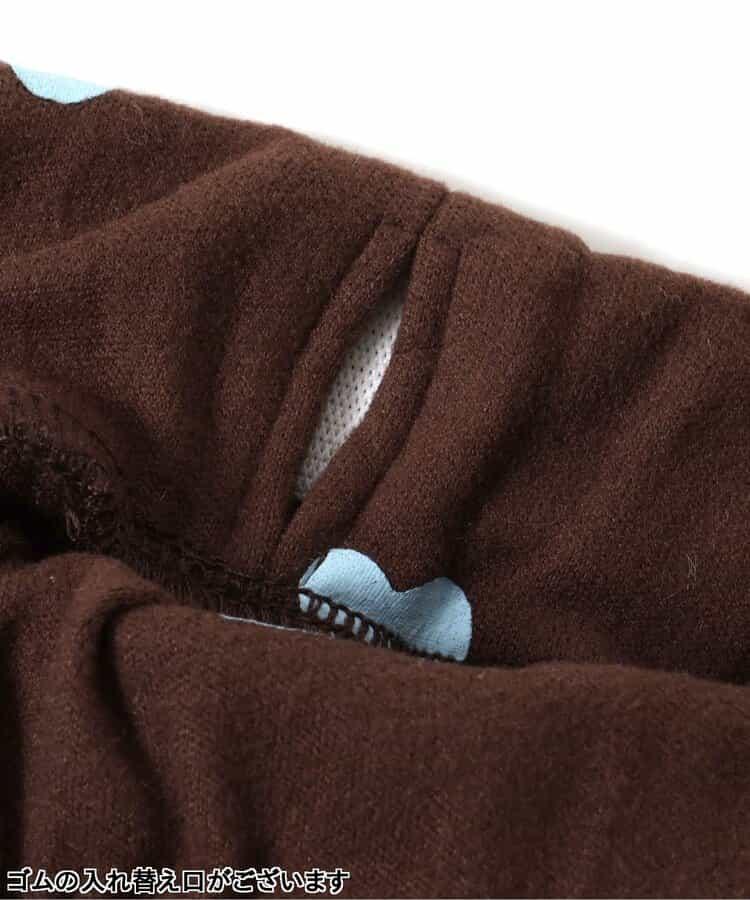 愛心花朵圖案荷葉邊長褲 10分丈