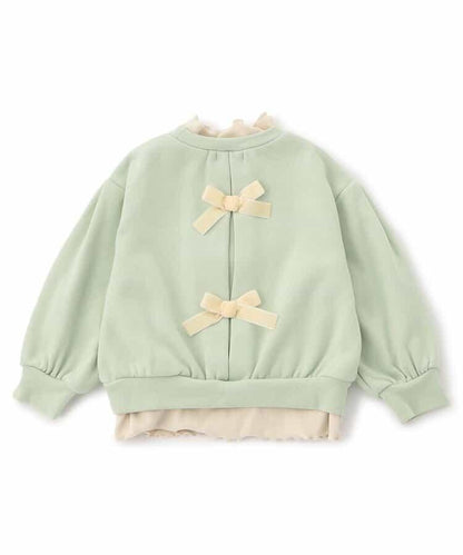 背部開口疊層衛衣