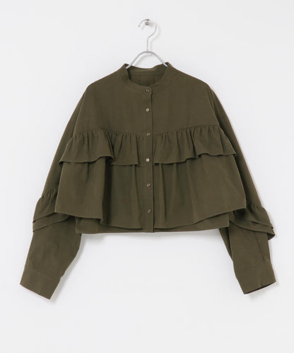 荷葉邊設計襯衫