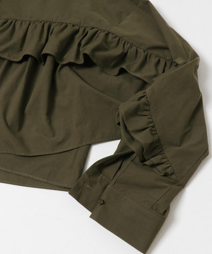 荷葉邊設計襯衫