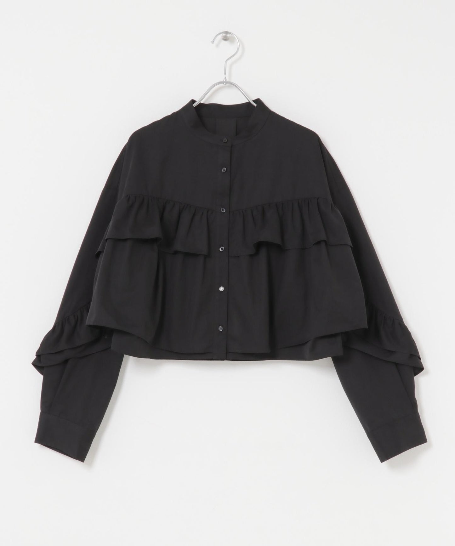 荷葉邊設計襯衫