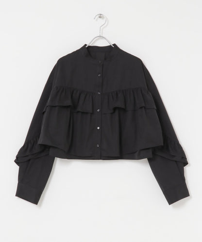 荷葉邊設計襯衫