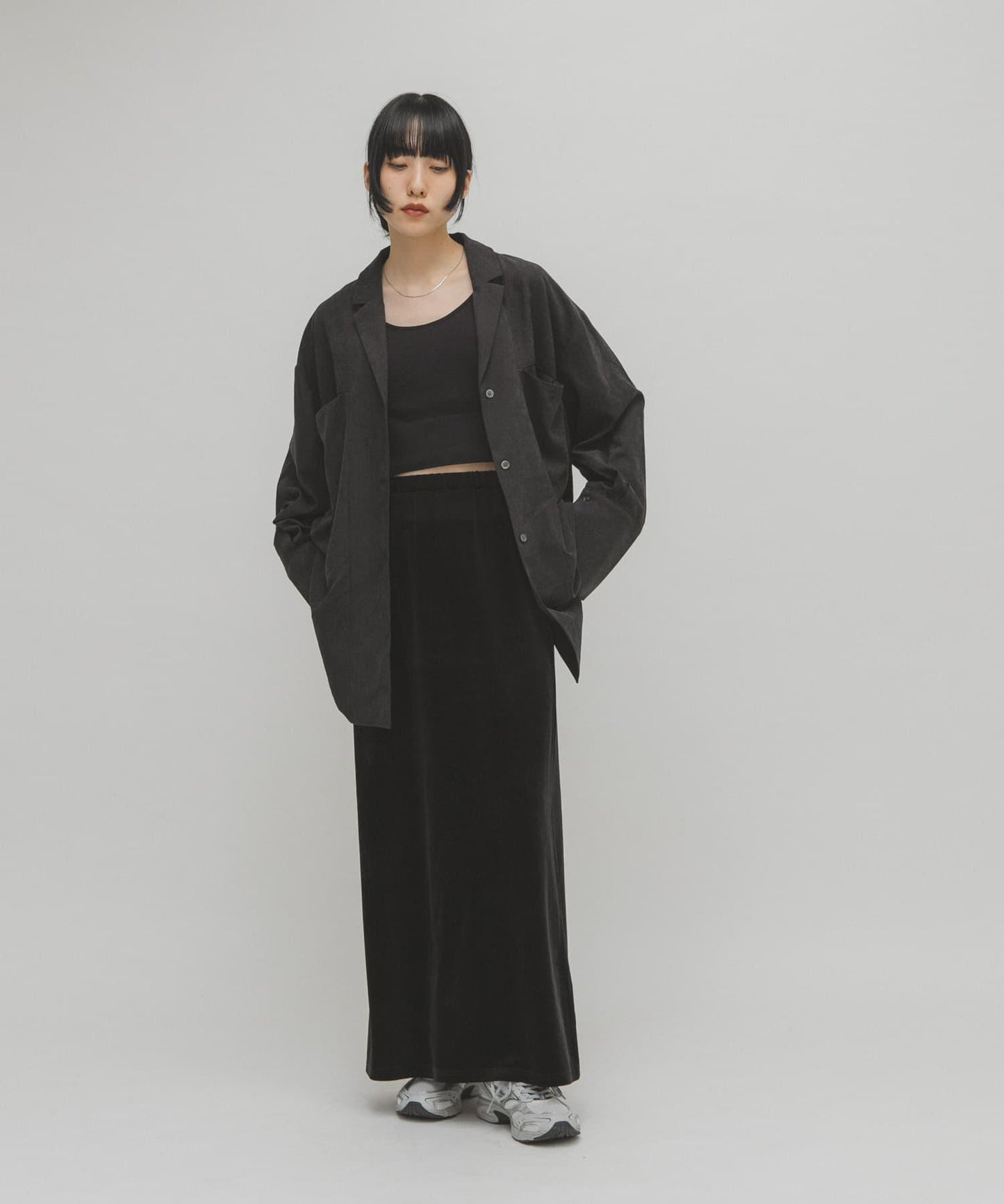 桃皮絨寬鬆襯衫