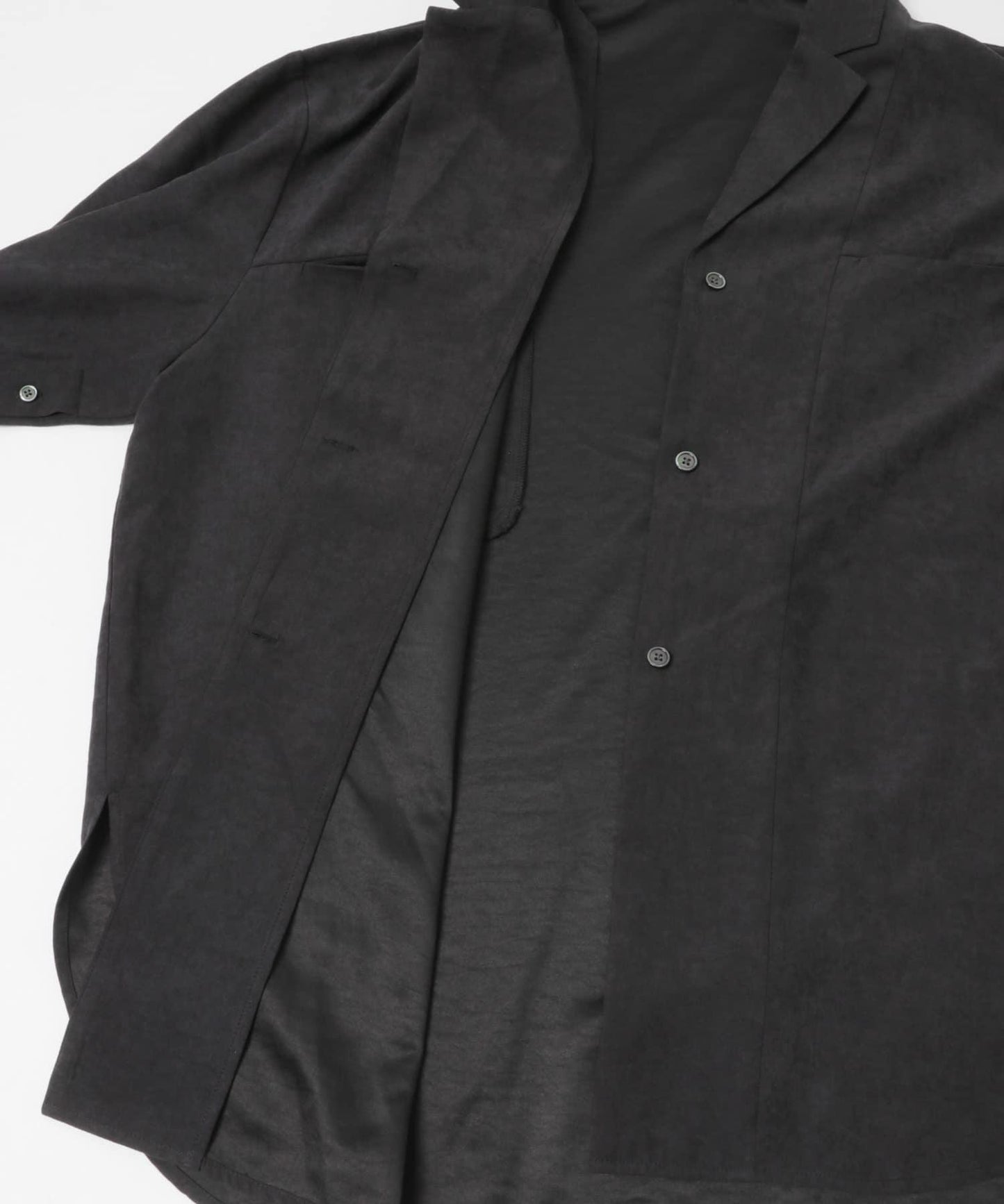 桃皮絨寬鬆襯衫