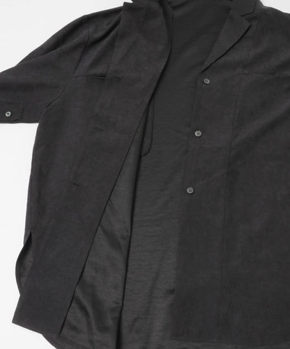 桃皮絨寬鬆襯衫