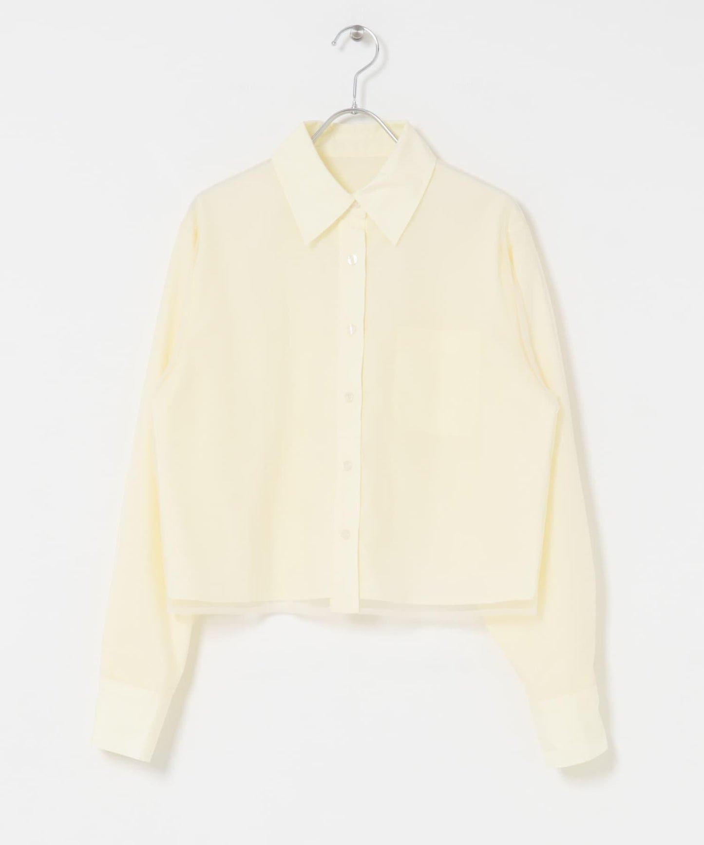 網紗疊層短款襯衫