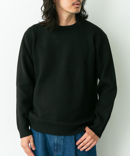 抗起球可水洗圓領針織衫