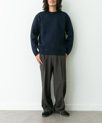 抗起球可水洗圓領針織衫