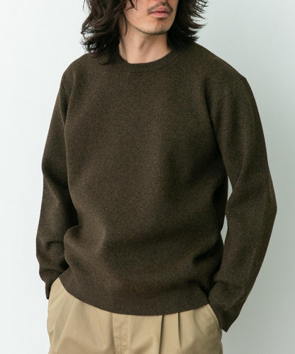 抗起球可水洗圓領針織衫