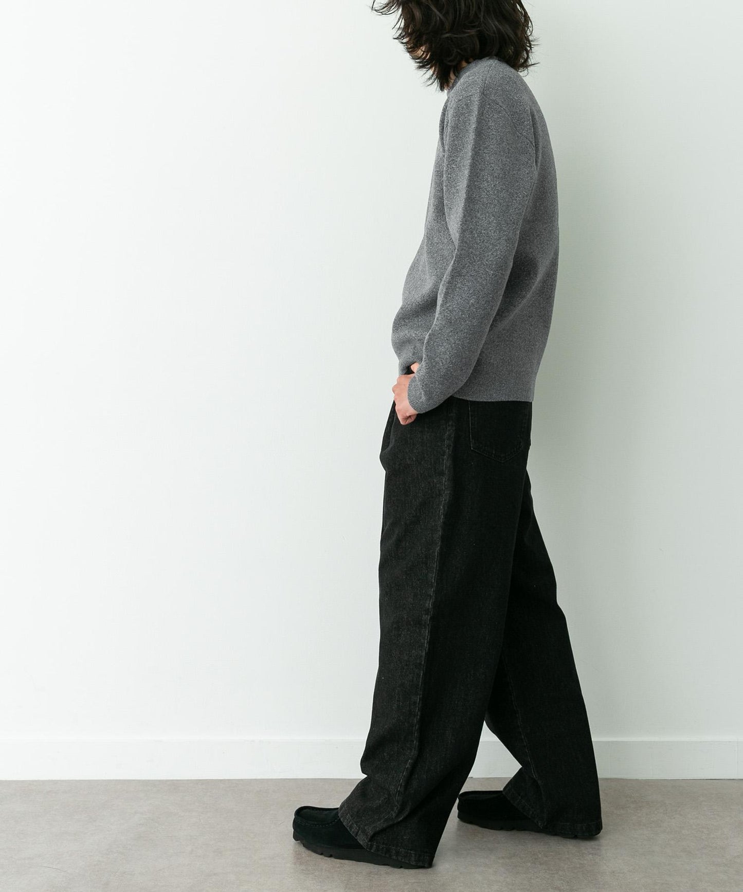 抗起球可水洗圓領針織衫