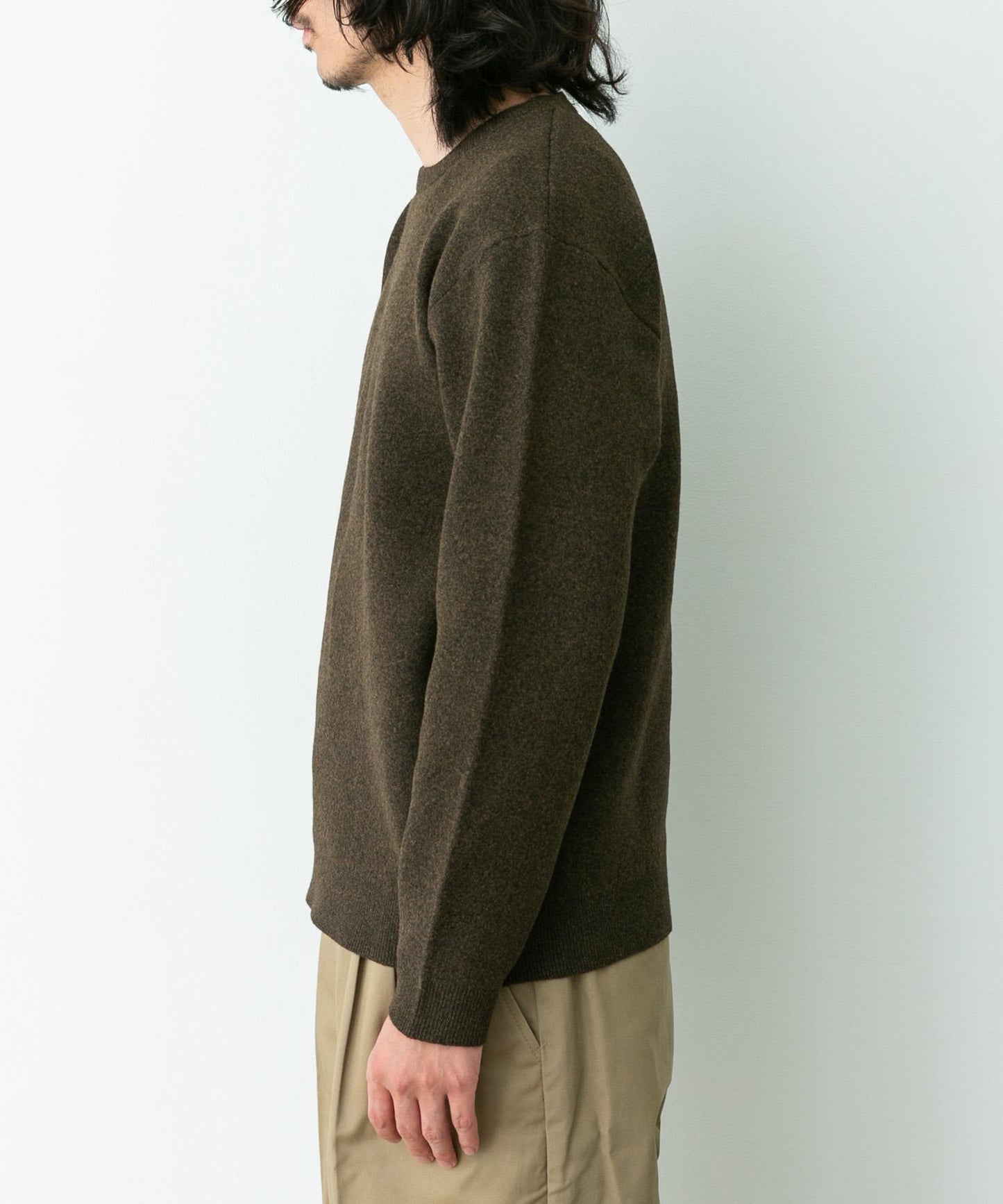 抗起球可水洗圓領針織衫