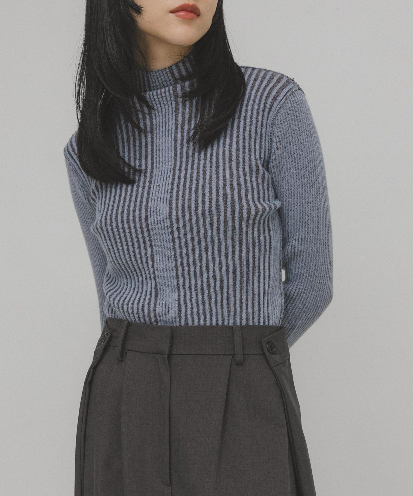 illi 隨機羅紋高領針織衫