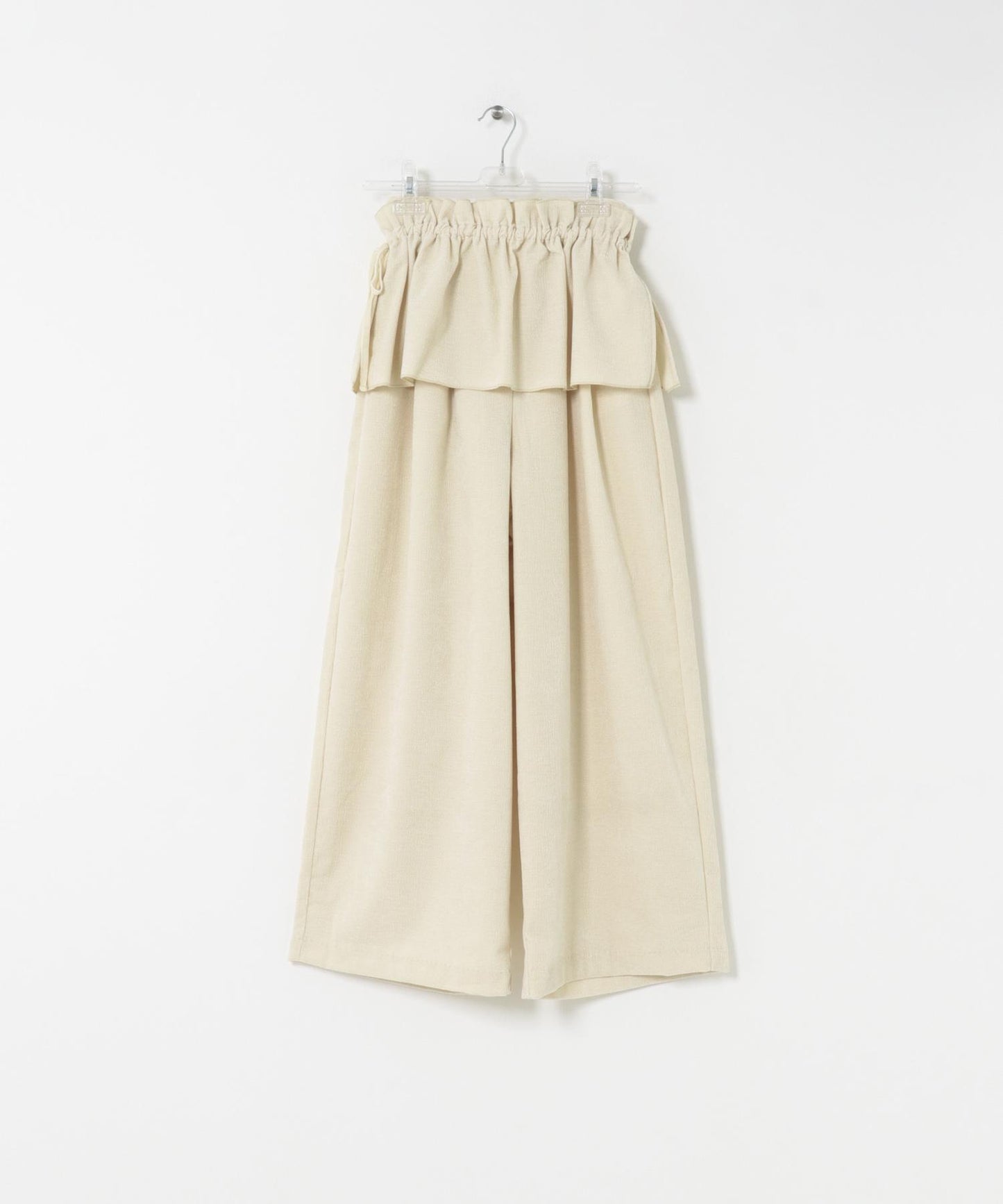 褶皺天鵝絨寬鬆長褲