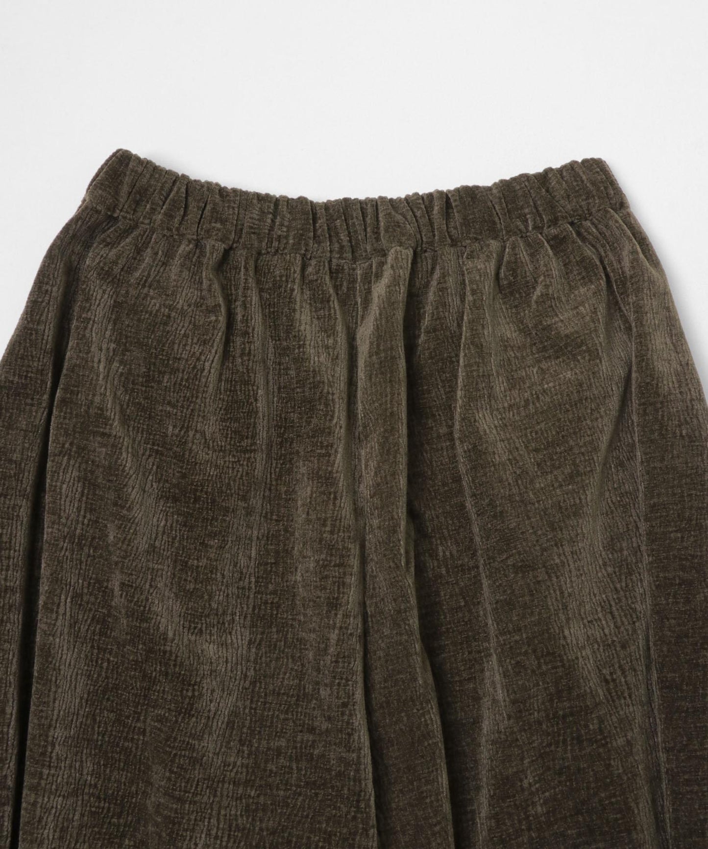 褶皺天鵝絨寬鬆長褲