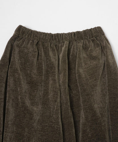 褶皺天鵝絨寬鬆長褲