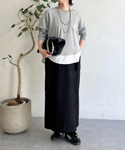 麂皮絨感包裹裙