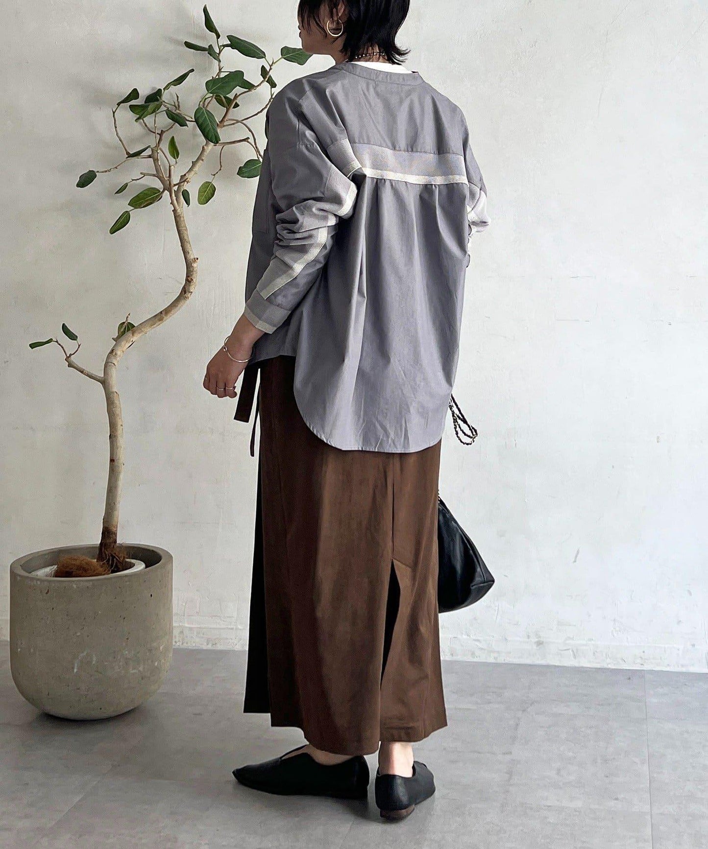 麂皮絨感包裹裙